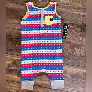 RAGS Patriotic Henley Romper